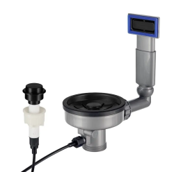 Lorreine Set di Filtri per Lavello Nero con Troppopieno e Pulsante per Scarico Automatico 1208969590