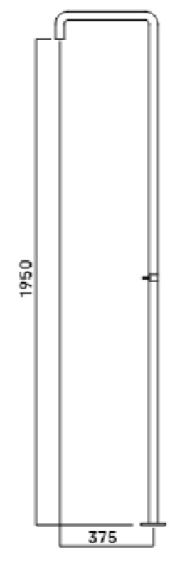 Waterevolution Flow colonna doccia con miscelatore rame T146CPE