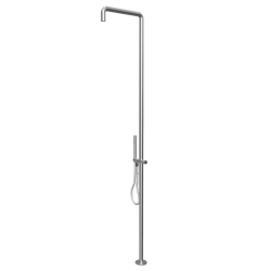 Waterevolution Flow colonna doccia con miscelatore e doccetta in acciaio inox T147IE