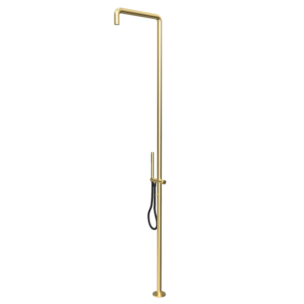 Waterevolution Flow colonna doccia con miscelatore e doccetta Light Gold T147WGE