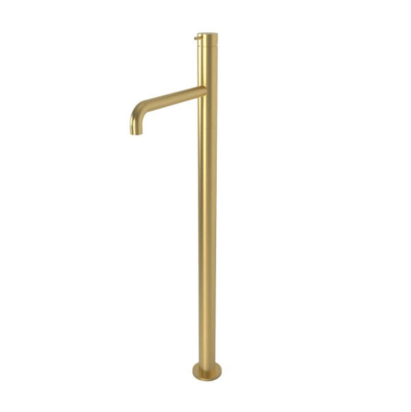 Waterevolution Flow rubinetto per vasca autoportante light gold T134WGE