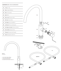 Waterevolution Flow miscelatore da cucina con bocca girevole rotonda nero T158UPR