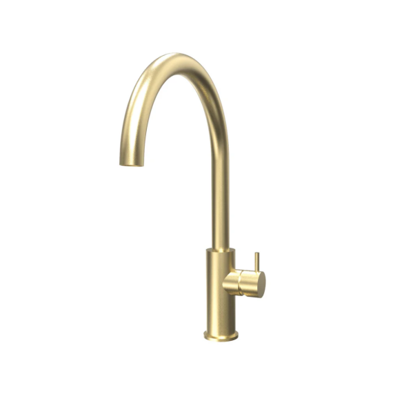 Waterevolution Flow miscelatore da cucina con bocca girevole tonda in ottone T158ULE