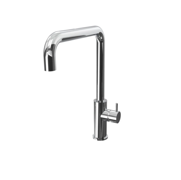 Rubinetto da cucina Waterevolution Flow con bocca di erogazione angolare girevole cromata T158H01