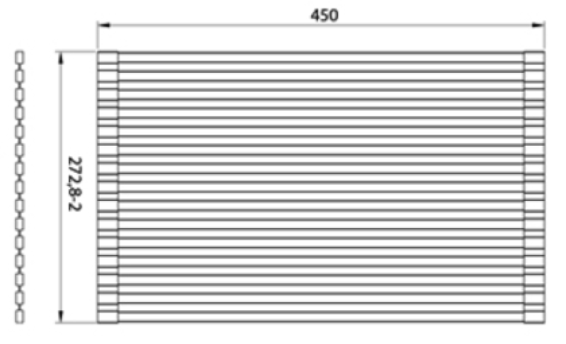 Ausmann Turt Chroom Rolmat voor in de spoelbak 28x45 cm 1208969723