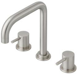 Waterevolution Flow rubinetto da cucina a 3 fori con beccuccio girevole e attacco per acqua filtrata in acciaio inox T152HIE