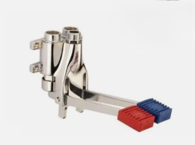 PB Pedal Line Doppio Pedale Miscelatore Cromato per Montaggio a Parete 1208969759