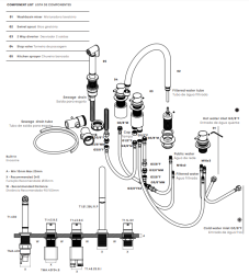 Waterevolution Flow 5-fori miscelatore da cucina con doccetta estraibile e collegamento per acqua filtrata cromo T154U01