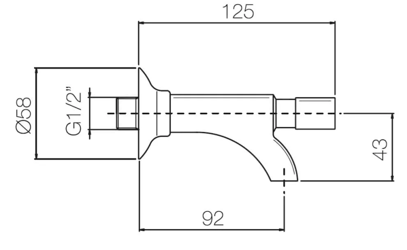 PB Garden Rubinetto con Manopola Frontale 1208969796