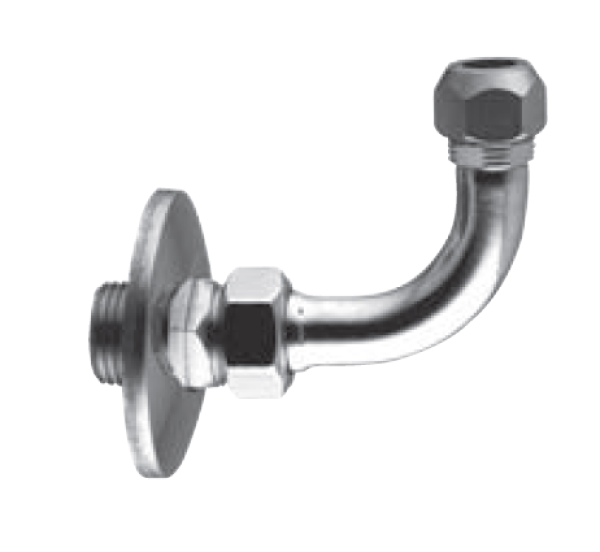 PB Accessorio Tubo a Gomito Cromato per Rubinetto da Fontana o Rubinetto da Lavabo 1208969801