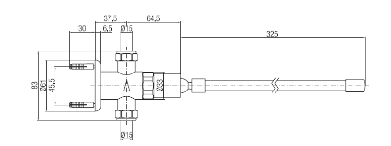 PB Rubinetto Autotemporizzato Autochiusura con Azionamento a Ginocchio 8-12” 1208969810