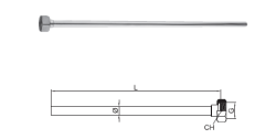 PB Tubo di Collegamento Tubo per Rubinetto Inox 1208969840