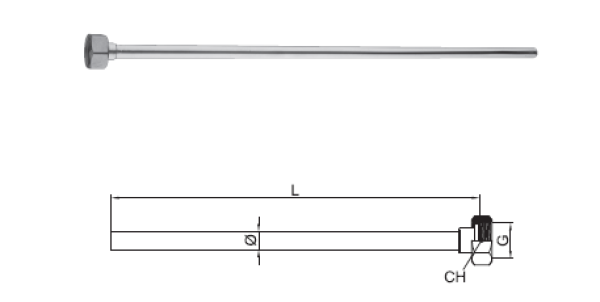 PB Tubo di Collegamento Tubo per Rubinetto Inox 1208969840