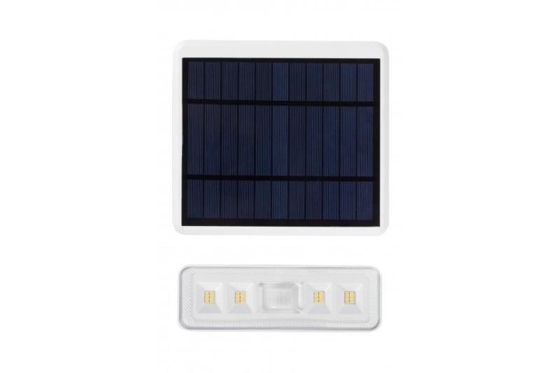 Lampada solare con rilevatore di movimento e crepuscolo DAVOS, LED, 1000lm, 4000K, 2000mAh, IP54, bianco