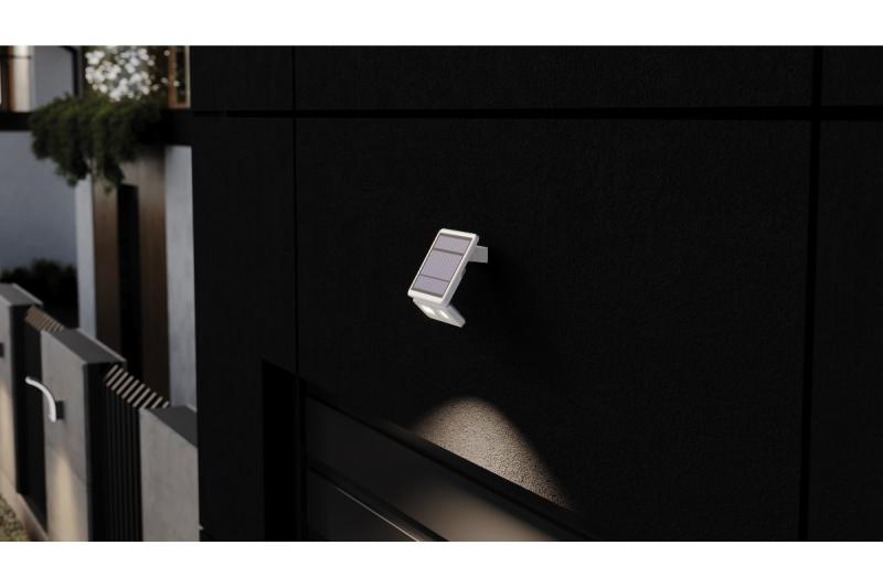 Lampada solare con rilevatore di movimento e crepuscolo DAVOS, LED, 1000lm, 4000K, 2000mAh, IP54, bianco