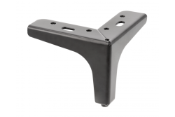 Piede in acciaio STGY 135x135 h=100mm nero opaco