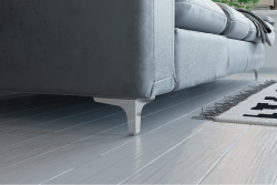 Piede in acciaio STGY 135x135 h=100mm nero opaco