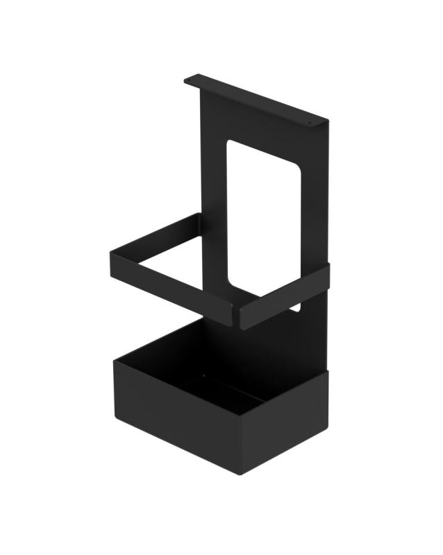 Epka Luxion Set Binario da Cucina 100 cm con Accessori Metallo con Fissaggio Nascosto Nero 1208969984