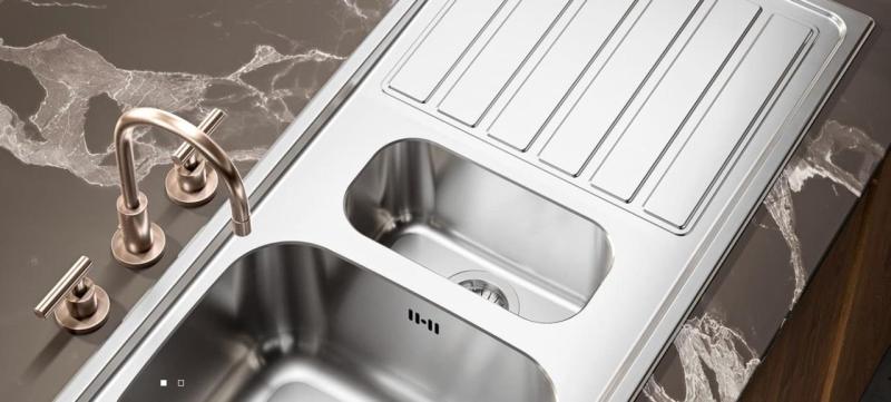 Lavello da appoggio in acciaio inox Banka Regent 80x45 cm con scolapiatti 1208970061.