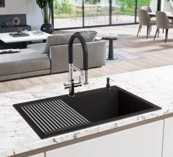 Ausmann Claridge Miscelatore da Cucina a 3 Vie con Beccuccio Flessibile e Acqua Filtrata – Cromo - 1208970091