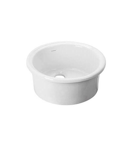 Ausmann Ceramic Brook lavabo rotondo in ceramica bianco da appoggio 1208970092.