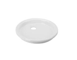 Ausmann Ceramic Glade - Lavabo rotondo in ceramica bianco, poco profondo, da appoggio 1208970093