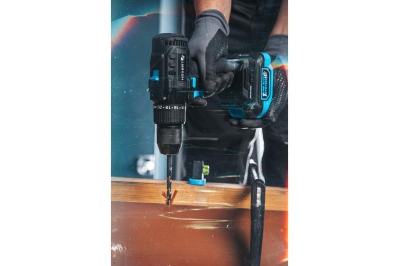 Högert Brushless accuschroevendraaier 18V per legno, metallo.