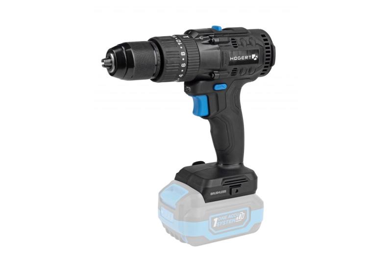 Högert Trapano a percussione a batteria senza spazzole 18V per mattoni, pietra, legno, metallo e plastica.