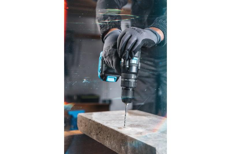 Högert Trapano a percussione a batteria senza spazzole 18V per mattoni, pietra, legno, metallo e plastica.