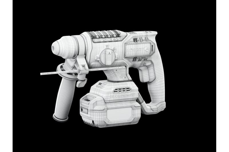 HÖGERT trapano a percussione a batteria, senza spazzole, 18V, con funzione scalpello