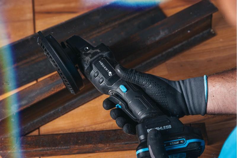 HÖGERT Smerigliatrice angolare senza filo con interruttore a pedale, 125MM, 18V - senza batteria