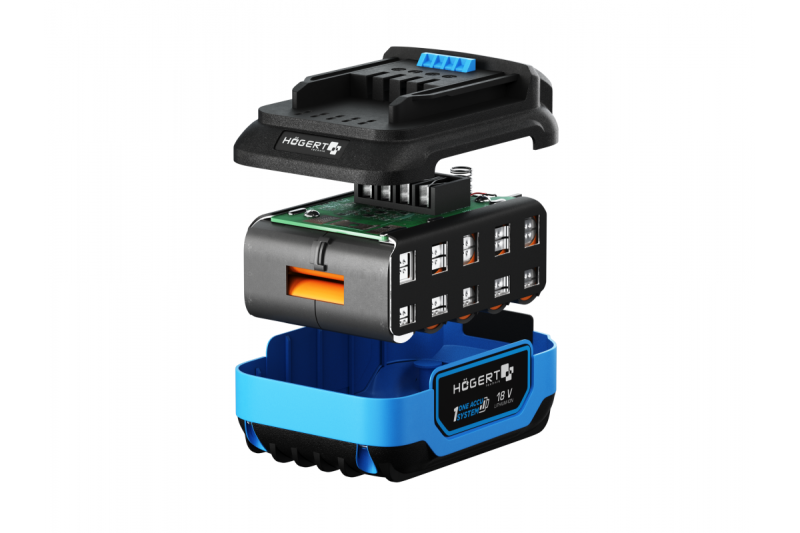 HÖGERT batteria ricaricabile 2 Ah 18 V