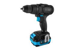 HÖGERT trapano a batteria 18V, set con batteria, caricabatterie, portabit, contenitore per punte