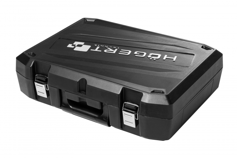 HÖGERT trapano a batteria 18V, set con batteria, caricabatterie, portabit, contenitore per punte