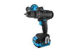 HÖGERT Brushless set di cacciaviti a batteria, 18V, con portabit, magazzino per bit, caricabatterie e batteria.