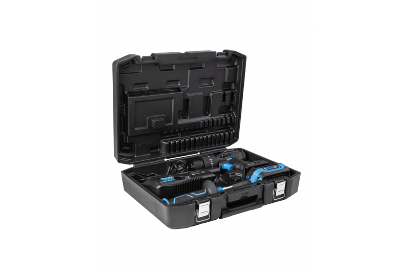 HÖGERT trapano a percussione a batteria, 18V per mattoni, pietra, legno, metallo e plastica.