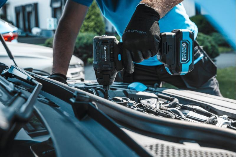 Set avvitatori ad impulsi HÖGERT 200 Nm 18V con motore brushless