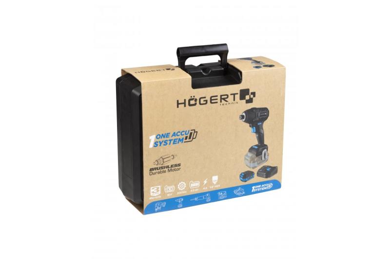 HÖGERT Ferro da stiro a batteria senza spazzole 18V, set con batteria, caricabatterie e accessori