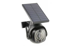Luce solare da alluvione con sensore di movimento e crepuscolare GUARDOS, LED, 300lm, 6400K, 1200mAh, IP65, telecamera finta