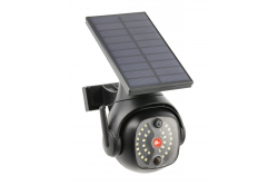 Luce solare da alluvione con sensore di movimento e crepuscolare GUARDOS, LED, 300lm, 6400K, 1200mAh, IP65, telecamera finta