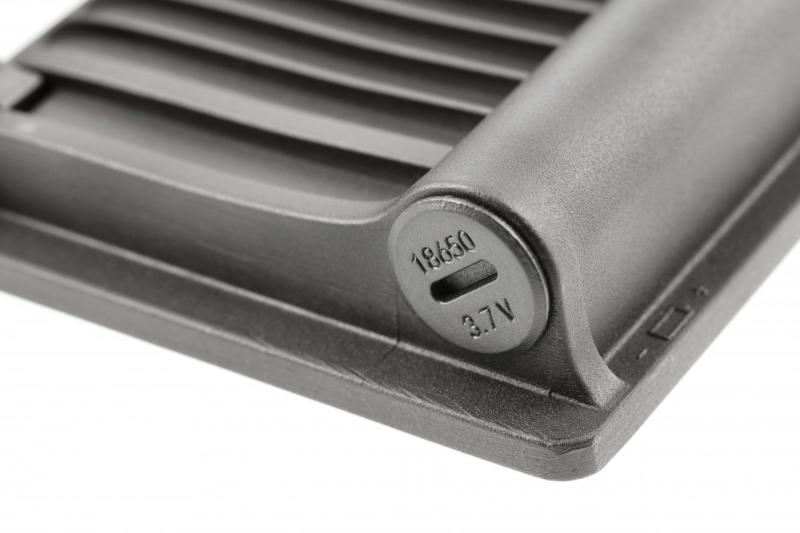 Luce solare allagamento LUMOS II, LED, 3000lm, 6400K, 2x2600mAh sostituibile, IP65, nero