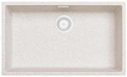 Lavandino Grande di Sabbia Bianca 70x40 cm da Incasso, Sopraelevato e a Filo con Tappo Bianco 1208970526