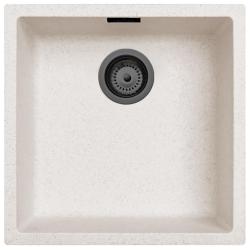 Zand Wit Creme Lavabo 40x40 cm Sottopiano, Soprapiano e Incasso a Filo con Tappo Gun Metal 1208970539.