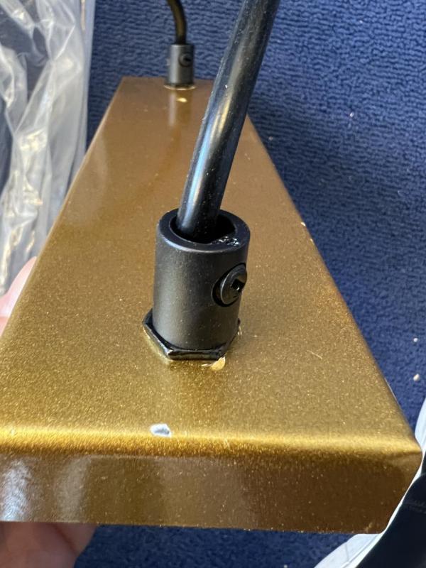 OUTLET Telaio Danneggiato Decor Avelin lampada a sospensione con telaio rettangolare dorato larghezza 80 cm 2287