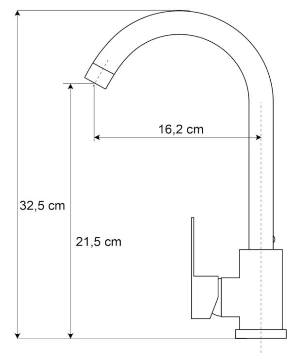 Granitland Veritas Rubinetto da Cucina Grigio con Bocca Girevole 1208970678