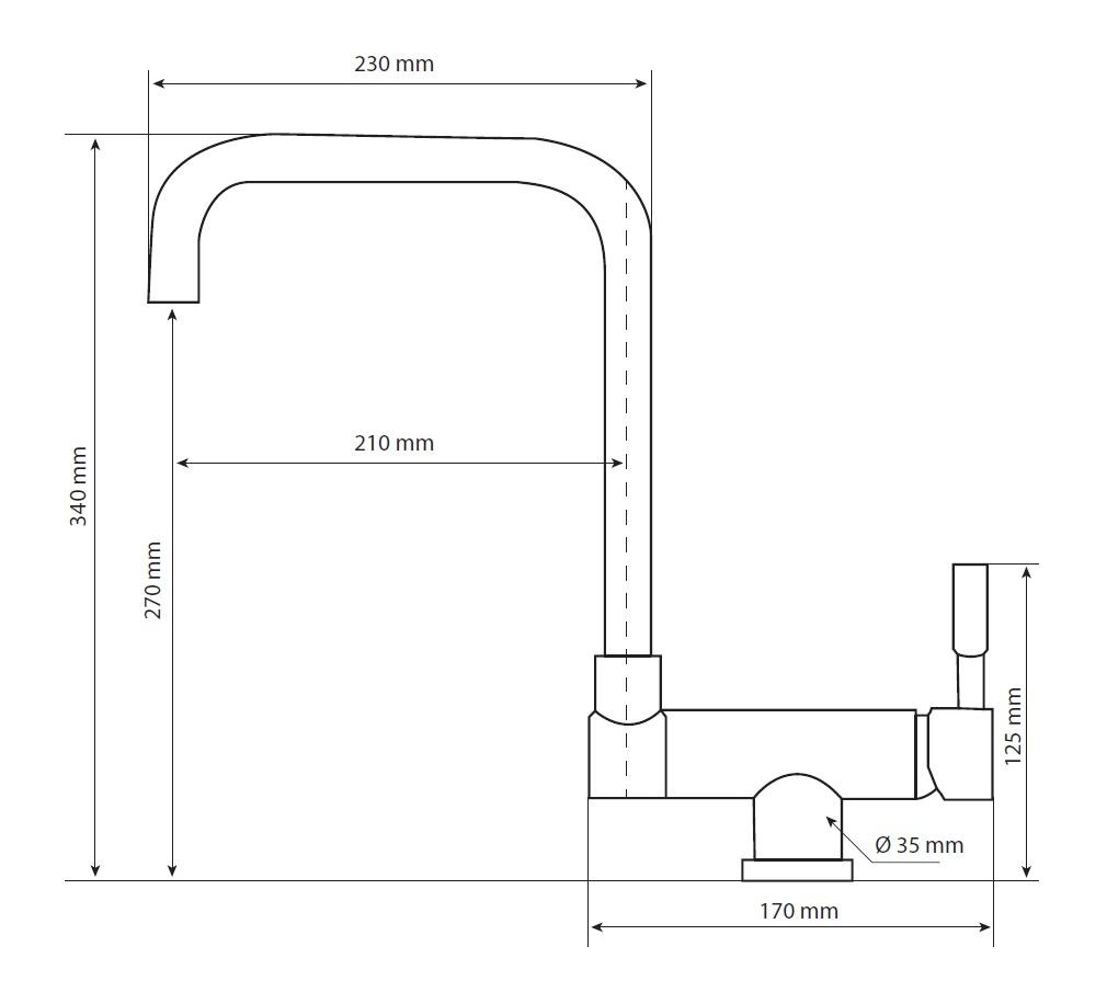 Graniteland Serenity rubinetto da cucina con finestra ribaltabile Cromo 1208970687