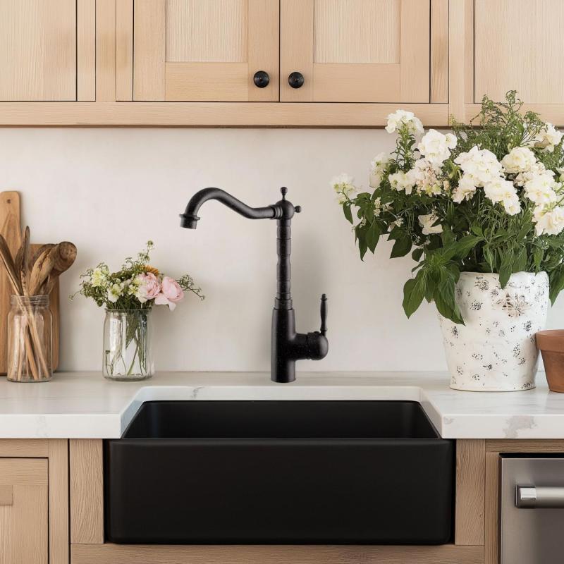 Graniteland Verve Rubinetto da cucina effetto pietra dura con beccuccio girevole 1208970701