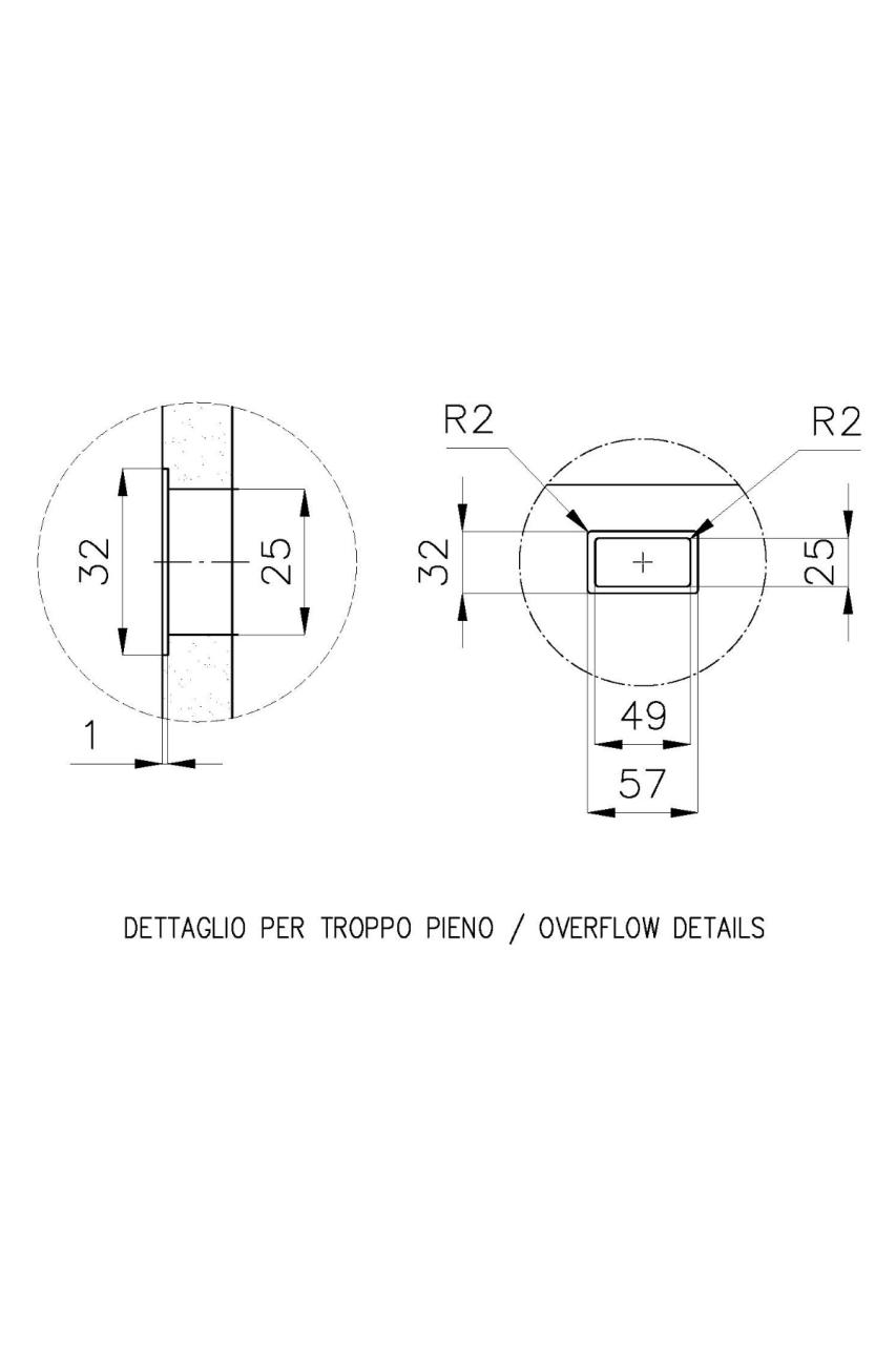 Foster Phantom Base Piastra Inferiore in Acciaio Inox Lavello da Incasso per Piano di Lavoro 40x40cm per Installazione in Ceramica, Pietra Naturale e Superficie Solida Spessore 20mm 120897071