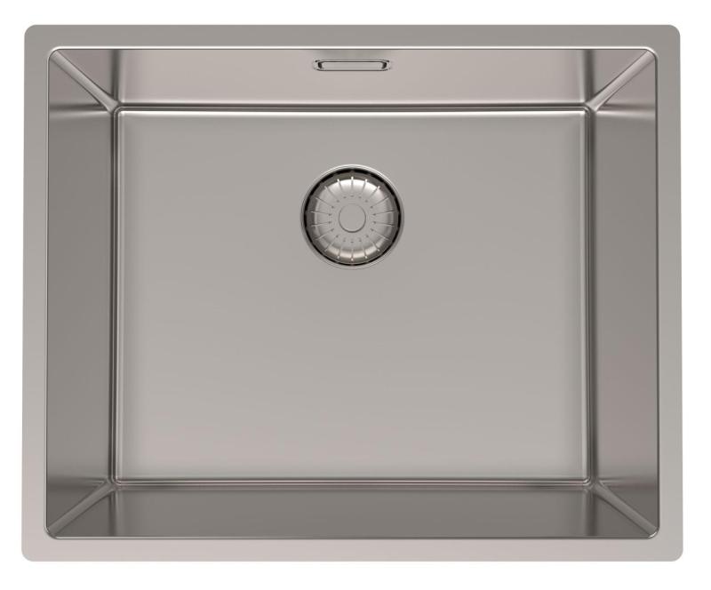 Pure.Sink Prestige Set combinato lavello in acciaio inossidabile 50x40 cm con rubinetto da cucina in acciaio inossidabile 1208970762