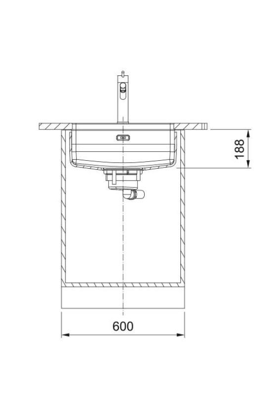 Franke Maris Quiet MQX 110.50 RVS Lavabo 50x40 cm Sottotop 122.0694.477